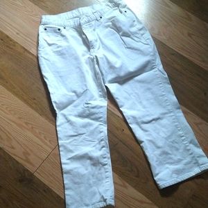 White Denim Capris